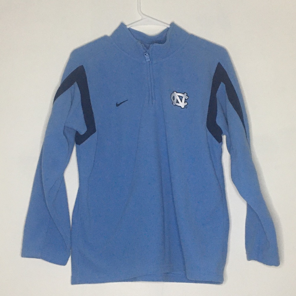 NIKE UNC BLUE PULLOVER 1/4 ZIP UP